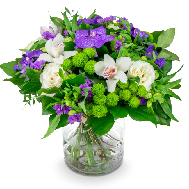 Bouquet of purple flowers